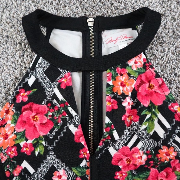 Marilyn Monroe floral Aztec print midi dress M - Picture 4 of 5